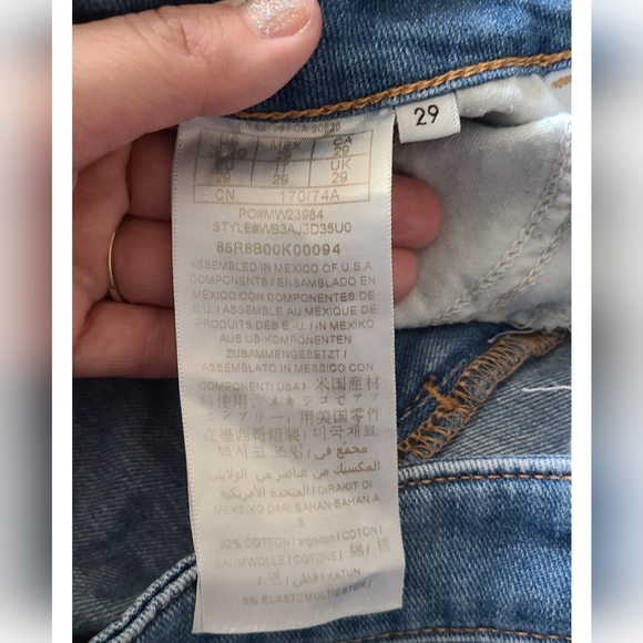 GUESS | SEXY CURVE JEANS RAW HEM | SIZE 29 - Picture 4 of 12